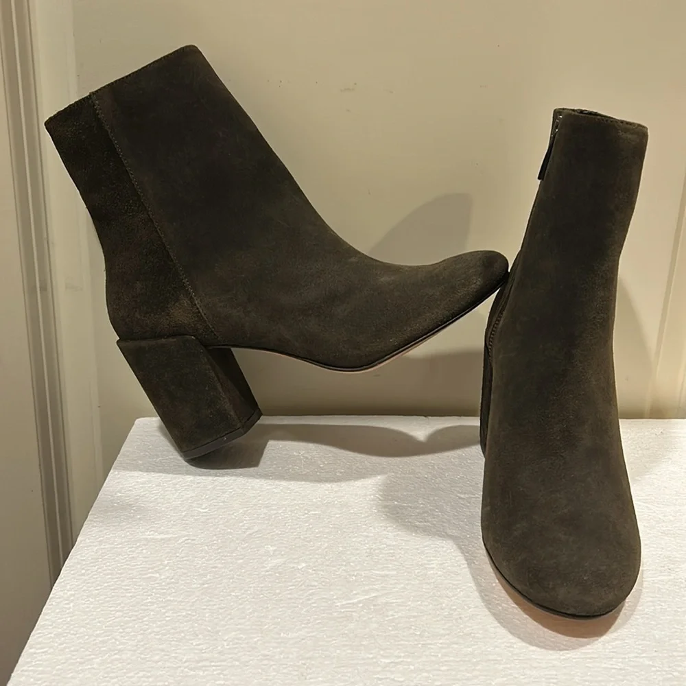 Thursday Boot Company Women's Olive Suede Ankle Boots